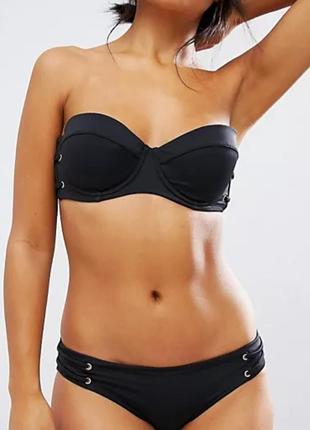 Низ от купальника женские плавки размер 48 / 14 черный бикини