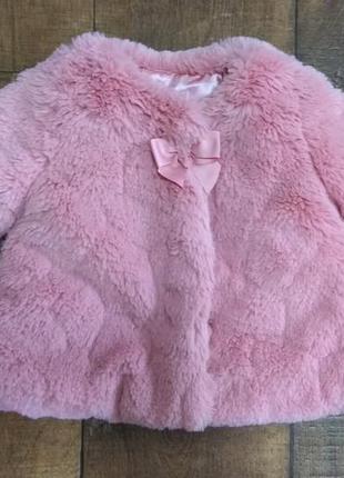 Шуба-накидка для девочки 0-1-2г 62 - 86-92см