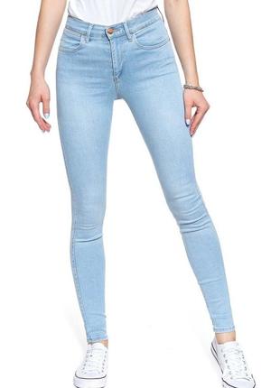 Wrangler jeans high rise skinny - jeans chiaro - w27hus28a3 фото