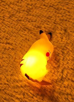 Детская игрушка ночник pokemon pikachu светильник на батарейках5 фото