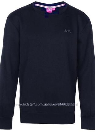 Толстовка, світшот, кофта для хлопчика на флісі slazenger темно-син 9-10 років 134-140