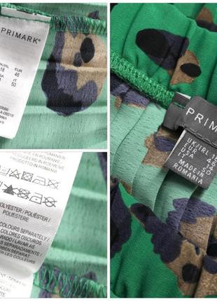 Стильна брендова плісирована спідниця "primark" з леопардовим принтом. розмір uk18/eur46.6 фото