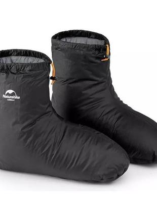 Черевики на гусячому пуху naturehike nh18s023-t, розмір s, чорні
