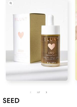 Увлажняющее масло для лица blunt seed hydrating face oil, 30ml3 фото