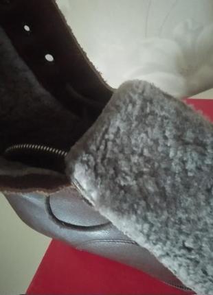 Зимние высокие,кожаные ботинки , bombella.италия,размер 393 фото