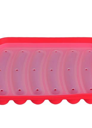 Силіконова форма для сосисок з кришкою