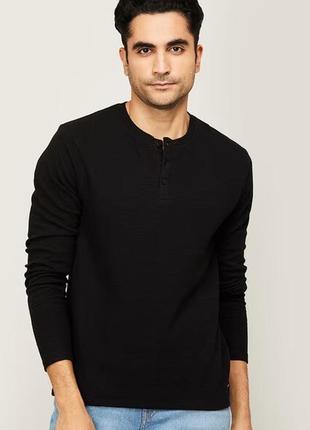 Футболка с фактурой henley обычного кроя bossini