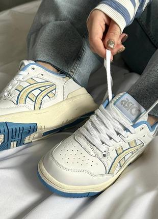 Кроссовки asics ex89 white blue7 фото