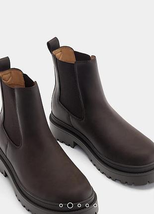 Ботинки челси pull & bear 28.5см стопа без утеплителя