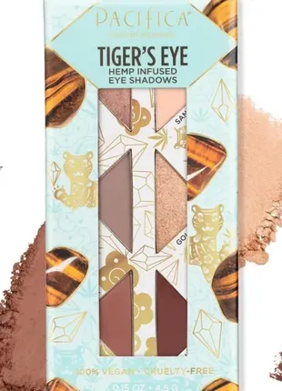 Тени для век pacifica tiger's eye hemp infused eyeshadows /