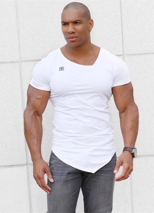 Футболка мужская спортивная "body engineers" белая