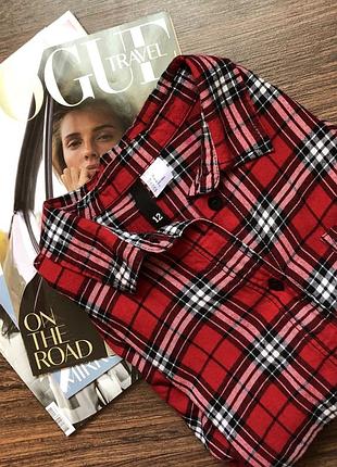 Рубашка в клетку h&m