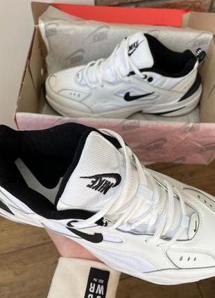 Женские кроссовки nike m2k tekno "white/black"5 фото