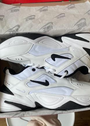 Женские кроссовки nike m2k tekno "white/black"6 фото