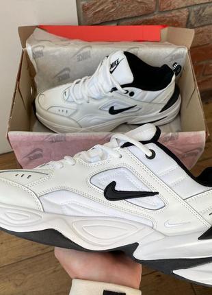 Женские кроссовки nike m2k tekno "white/black"2 фото