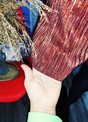 Sale  стильные плиссе шорти лососьевого цвета h&m ♥️4 фото
