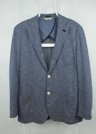 Спортивный пиджак блейзер massimo dutti extrafine cotton slim fit sport coat blazer