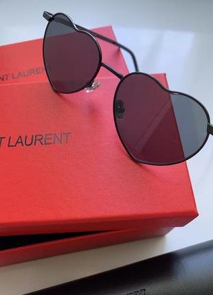 Окуляри сердечки у стилі saint laurent