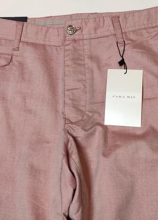 Брюки zara regular eur 44/mex 34/usa 34. новые, бледно розовые.7 фото