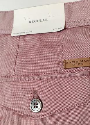 Брюки zara regular eur 44/mex 34/usa 34. новые, бледно розовые.10 фото