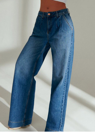 Широкі джинси gepur сині (арт.38109)3 фото