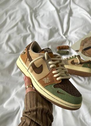 Кросівки nike jordan 1 retro low og voodoo8 фото