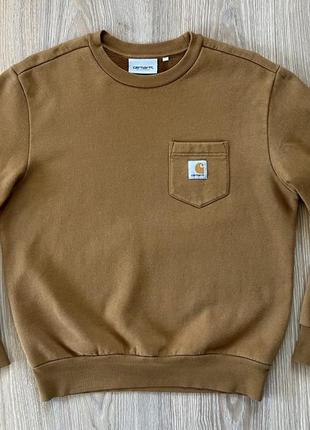 Чоловічий теплий бавовняний светр із кишенею carhartt2 фото