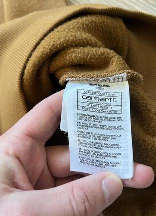 Чоловічий теплий бавовняний светр із кишенею carhartt6 фото