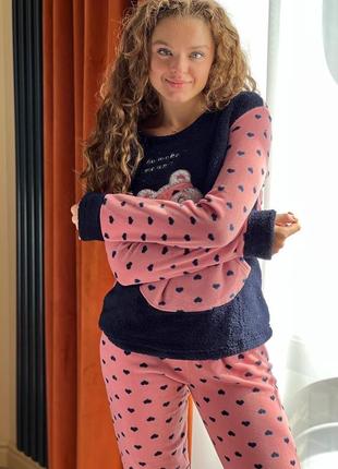 Теплая махровая пижама, комплект для дома3 фото