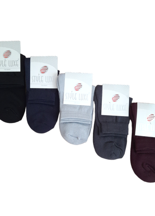 Набір 5 пар жіночі зимові шкарпетки з махровою підошвою стиль люкс 35-38р. середні7 фото