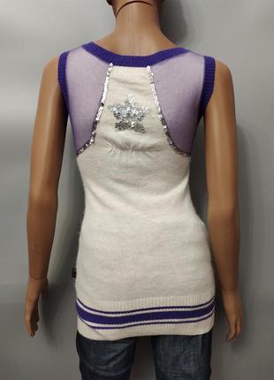 Женская стильная безрукавка жилетка sarah chole, итальялия, р.s/m8 фото