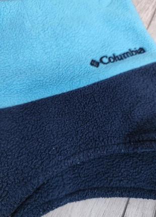 Дитяча шапка демісезонна з вушками columbia sportswear блакитна з синім розмір 464 фото