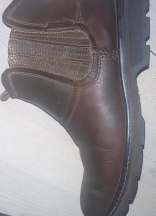 Кожаные ботинки-челси skechers размер 43-44 (28,5 см)2 фото
