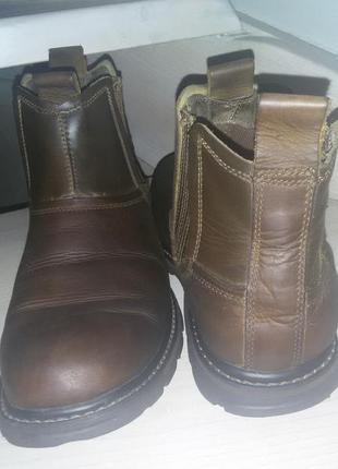 Кожаные ботинки-челси skechers размер 43-44 (28,5 см)6 фото