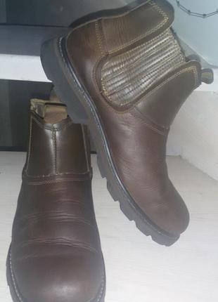 Кожаные ботинки-челси skechers размер 43-44 (28,5 см)4 фото