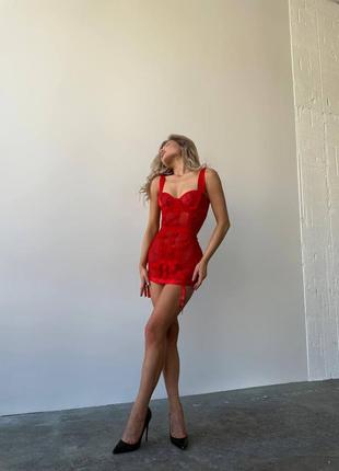 ❤️ соблазнительное красное сексуальное платье ❤️4 фото