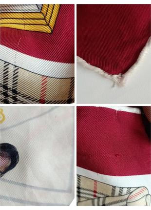 Burberrys винтажный шелковый платок10 фото