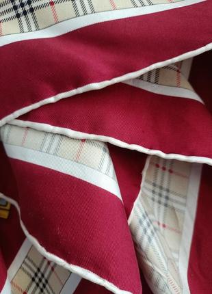 Burberrys винтажный шелковый платок7 фото