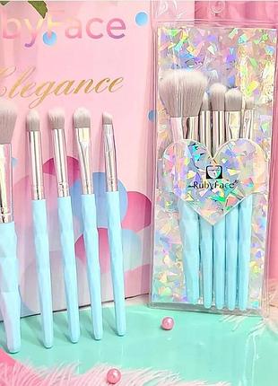Набор кистей для макияжа ruby face 5шт salemarket