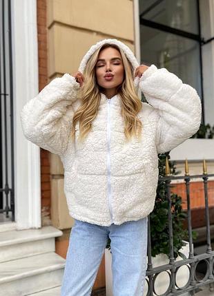 Хутряна утеплена куртка👍стильное рльзление вlд холодlв💎