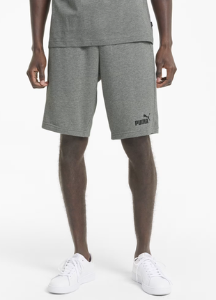 Сірі чоловічі шорти puma essentials jersey men's shorts нові оригінал з сша1 фото