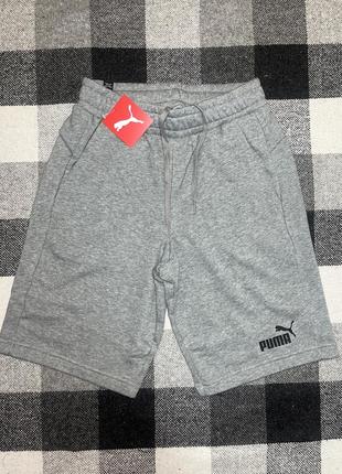 Сірі чоловічі шорти puma essentials jersey men's shorts нові оригінал з сша6 фото