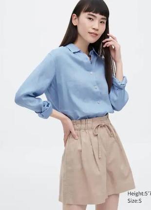 Лляна сорочка uniqlo s