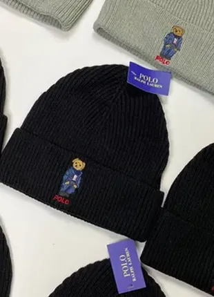 Шапка polo bear ralph lauren оригінал5 фото