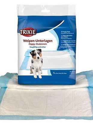 Пелюшки trixie для собак з абсорбуючим полімером 40х60 см 7 шт