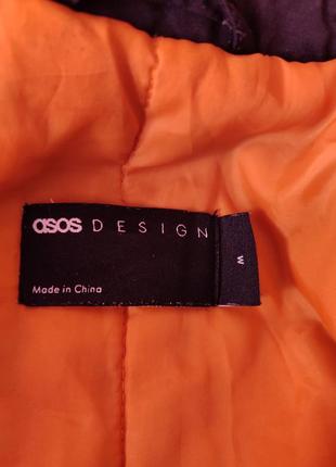 Чорна куртка вітровка утеплена asos6 фото