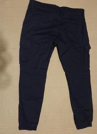 Отличные темно-синие брюки карго ( джоггеры) only & sons  дания 30/32 р.4 фото