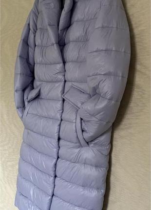 Пуховик пальто куртка лавандавого цвета1 фото