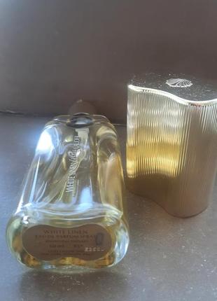 Шикарні класичні альлегідні вінтажні парфуми white linen від estée lauder флакон на 60 мл8 фото