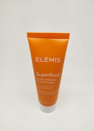 Зволожувальний крем для сяйва elemis superfood glow priming moisturiser